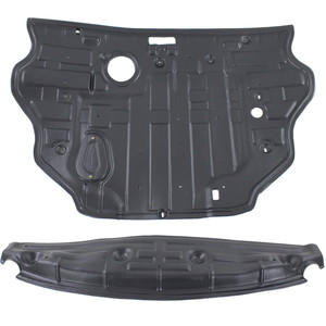 Engine Splash Shield Set for 2011-2014 Hyundai Sonata, Front and Rear Under Cover, Excluding SE/Hybrid Models, 2.4L Engine, without Sport Suspension Replacement