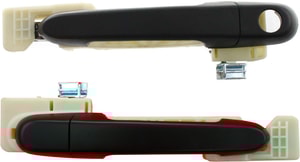 Exterior Door Handle Set for Hyundai Accent 2006-2011, Front and Rear, Right Passenger Side, Textured Black, Set of 2 Replacement