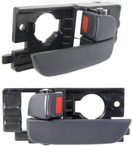 Front Interior Door Handle Pair/Set for Hyundai Accent 2006-2011, Right Passenger and Left Driver Replacement