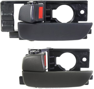 Front and Rear Door Handle Set for 2006-2011 Hyundai Accent, Left Driver Inside, Set of 4, Gray (Brown), Sedan, Replacement