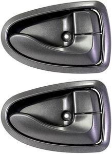 Front and Rear Interior Door Handle Set for Hyundai Accent 2000-2006, Right Passenger, Gray, Set of 2 Replacement