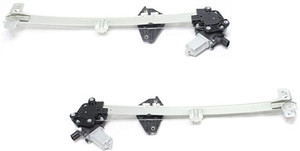 Front Window Regulator Pair/Set for 2007-2011 Honda CR-V, Right Passenger and Left Driver, Power, with Motor, Replacement