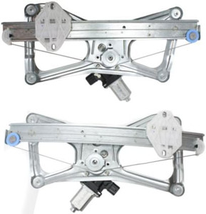 Pair/Set - Front Window Regulator for Honda Civic 2006-2011, Right Passenger and Left Driver, Power Operated, With Motor, Replacement Set