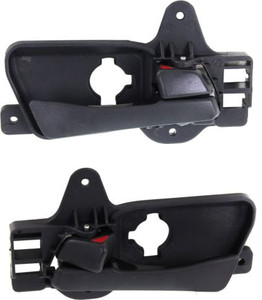 Rear Interior Door Handles for 2009-2012 Hyundai Elantra, Right Passenger and Left Driver, Black, Touring Model Replacement Pair/Set