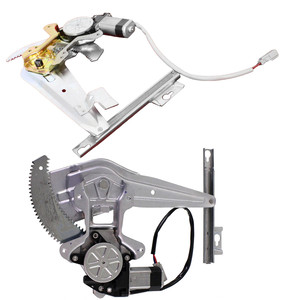 Rear Window Regulator Pair/Set for Honda Civic 1996-2000, Right Passenger and Left Driver, Power with Motor, Sedan, Suitable for Canada/Japan/USA Built, Replacement