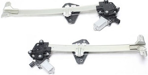 Power Rear Window Regulator Pair/Set for Honda Accord 2008-2012, Crosstour 2012-2015, with Right Passenger and Left Driver Motors, Replacement