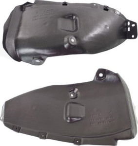 Rear Fender Liner Pair/Set for Hyundai Accent Sedan, 2012-2017, Right Passenger and Left Driver Side, Replacement
