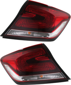 Outer Tail Light Assembly for 2013-2015 Honda Civic Sedan, Right Passenger and Left Driver Side, Replacement Pair/Set