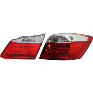 Tail Light Assembly Set for 2013-2015 Honda Accord, Right Passenger Side, Inner and Outer, EX-L/Touring Models, Sedan Replacement