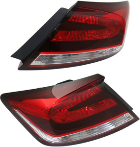 Tail Light Assembly for 2014-2015 Honda Civic Coupe, Right Passenger and Left Driver Sides, Replacement Pair/Set