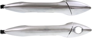 Front Exterior Door Handle Replacement Pair/Set for Hyundai Elantra/Elantra Coupe 2011-2016, Right Passenger and Left Driver, Chrome with Cover, without Smart Entry System