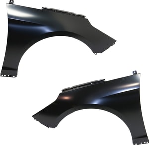 Front Fender Pair/Set for Hyundai Sonata 2015-2017, Right Passenger and Left Driver, Primed (Ready to Paint), Steel, Excludes Hybrid Model, Replacement