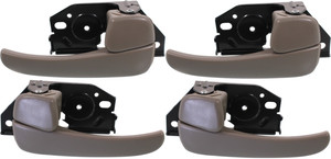 Front and Rear Interior Door Handles for Sonata 1999-2001 / Optima 2001-2006, Right Passenger and Left Driver, Beige, EX/SE/GLS Models, Pair/Set of 4, Replacement