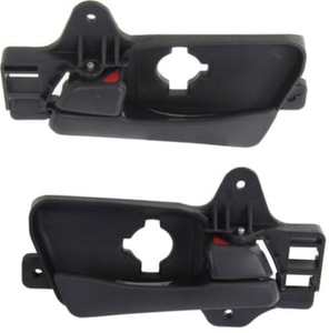 Front Interior Door Handle Pair/Set for 2009-2012 Hyundai Elantra Touring Model, Black, Right Passenger and Left Driver Replacement