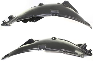 Front Fender Liner Pair/Set for Infiniti FX35 (2009-2013), QX70 (2014-2017) Right Passenger and Left Driver Rear Section Replacement