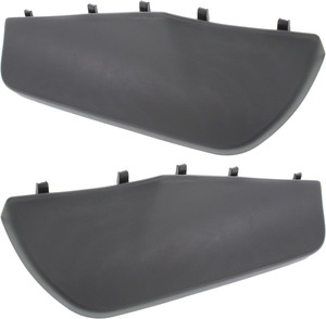 Front Bumper Filler Pair/Set for 2011-2016 Jeep Grand Cherokee, Right Passenger and Left Driver Side Cover, Textured Black, for Laredo, Limited, Overland Models - Replacement