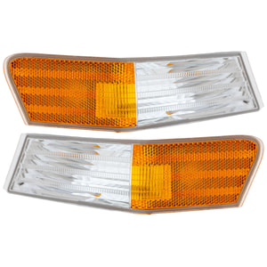 Corner Light Lens and Housing Pair/Set for 2007-2017 Jeep Patriot, Right Passenger and Left Driver Side Replacement