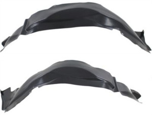 Front Fender Liner Pair/Set for 2004 Jeep Grand Cherokee, Right Passenger and Left Driver Replacement