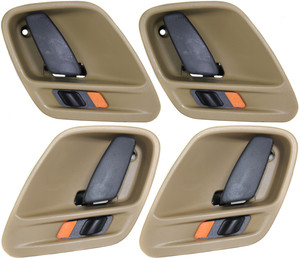 Interior Door Handle Pair/Set for 1999-2004 Jeep Grand Cherokee, Pair/Set of 4, Front and Rear, Right Passenger and Left Driver Replacement