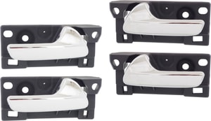 Front and Rear Interior Door Handle Pair/Set of 4 for 2011-2020 Dodge Durango and 2011-2021 Jeep Grand Cherokee, Right Passenger and Left Driver Replacement
