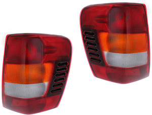 Tail Light Assembly for Jeep Grand Cherokee 2002-2004, Right Passenger and Left Driver, From 11-2001, Replacement Pair/Set