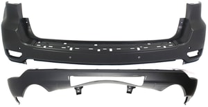 Rear Bumper Cover Set for Jeep Grand Cherokee 2011-2022, Upper and Lower, Set of 2, Excluding SRT/SRT-8 Models - Replacement