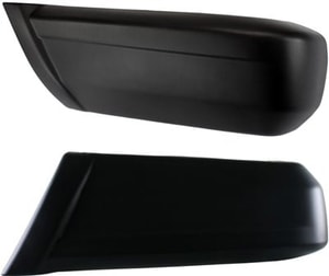 Pair/Set - Rear Bumper End Replacement for Jeep Cherokee 1997-2001, Right Passenger and Left Driver, Outer, Textured, w/o Country Package Set