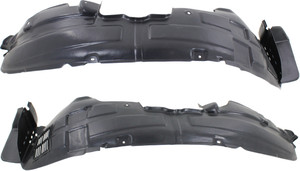 Front Fender Liner Pair/Set for 2011-2013 Kia Sorento, Right Passenger and Left Driver, Excludes Sport Package - Replacement