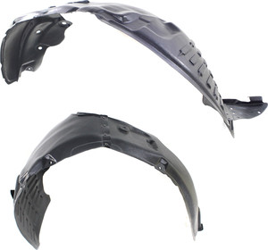 Front Fender Liner Pair/Set for Kia Sorento 2014-2015, Right Passenger and Left Driver, Without Sport Package, Replacement