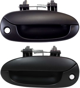 Primed (Ready to Paint) Front Exterior Door Handle for Kia Spectra 2002-2004, Right Passenger and Left Driver Replacement Pair/Set