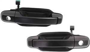 Pair/Set - Exterior Front Door Handles for KIA Sorento 2003-2006, Right Passenger and Left Driver, Primed (Ready to Paint), with Hole, Replacement Set