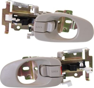 Spectra Front Door Handle Pair/Set for 2000-2002 Models, Right Passenger and Left Driver, Inside, Beige, Equivalent to Rear - Replacement