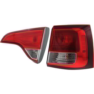 Tail Light Assembly for KIA Sorento 2014-2015, Right Passenger Side, Inner and Outer, Halogen Replacement