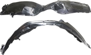 Front Fender Liner Pair/Set for Lexus ES300H/ES350 (2013-2018), Right Passenger and Left Driver, with Insulation Foam and Extension Sheet Replacement