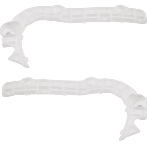 Front Bumper Bracket Pair/Set for 2007-2009 Mitsubishi Outlander, Right Passenger and Left Driver, Upper, Replacement