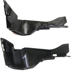Front Bumper Support Pair/Set for Mercedes-Benz C-Class (2015-2018), Right Passenger and Left Driver Lower Cover, Plastic, Excludes C63, Fits 2015-2016 Sedan and 2017-2017 Coupe, Replacement