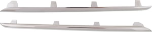 Chrome Grille Molding Pair/Set for Mercedes Benz E-Class 2014-2016, Lower Right Passenger and Left Driver, with AMG Styling Package, Sedan/Wagon - Replacement