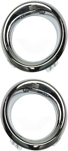 Front Fog Light Molding for Mazda 3 Hatchback/Sedan, 2014-2016 Japan Built Vehicle, Chrome Ring, Right Passenger And Left Driver, Replacement Pair/Set