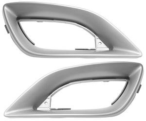 Front Fog Light Molding for Mercedes-Benz R-Class 2006-2010, Right Passenger and Left Driver, Primed (Ready to Paint) Replacement Pair/Set