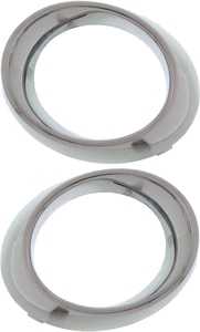 Front Fog Light Molding for Mercedes-Benz GLK350 2010-2012, Right Passenger and Left Driver, Chrome, Replacement Pair/Set
