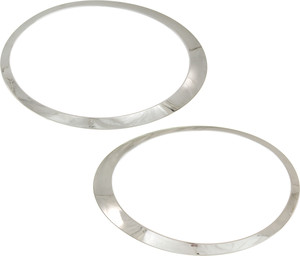 Pair/Set - Headlight Bezel for MINI Cooper 2007-2015, Right Passenger and Left Driver, Chrome, Suitable for Convertible 2009-2015/Coupe/Hatchback 2007-2013/Wagon, Replacement Set