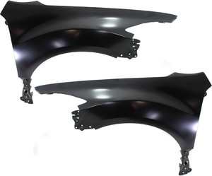 Front Fender Pair/Set for Mazda Mazda 6 (2009-2013), Right Passenger & Left Driver, Primed (Ready to Paint), USA Built Vehicle, Steel Replacement