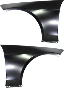 Front Fender Pair/Set for Mercedes-Benz E-Class 2010-2016, Right Passenger and Left Driver, Primed (Ready to Paint), Sedan/Wagon, Aluminum Replacement