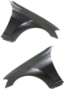 Front Fender Pair/Set for 2007-2013 Mercedes-Benz S-Class, Right Passenger and Left Driver, Primed (Ready To Paint), Steel, Replacement