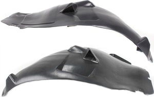 Front Fender Liner Pair/Set for Mercedes-Benz S-Class 2000-2006, Right Passenger and Left Driver, Rear Section, 2003-2006 RWD, Replacement