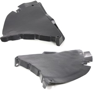 Front Fender Liner Pair/Set for Mercedes SL-Class 2003-2006, Right Passenger and Left Driver Front Lower Section Replacement