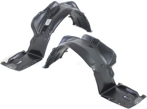 Front Fender Liner Pair/Set for 2004-2007 Mitsubishi Lancer, Right Passenger and Left Driver Sides Replacement