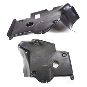 Engine Splash Shield Pair/Set for Mercedes-Benz 300SD (1992-1993), S320 (1994-1999), Right Passenger and Left Driver Under Cover Replacement