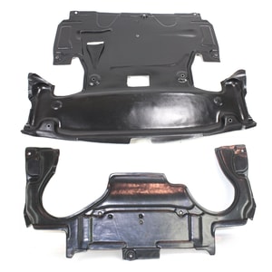 Engine Splash Shield Set for 2003-2007 Mercedes-Benz C-Class, Front and Rear Under Cover, AWD (All-Wheel Drive), Fits (203) Chassis - Replacement