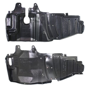 Engine Splash Shield Pair/Set for Mitsubishi Lancer 2002-2007, Right Passenger and Left Driver Under Cover Replacement